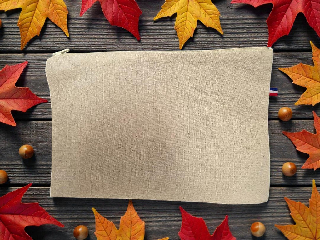 Trousse Écru sans soufflet à personnaliser