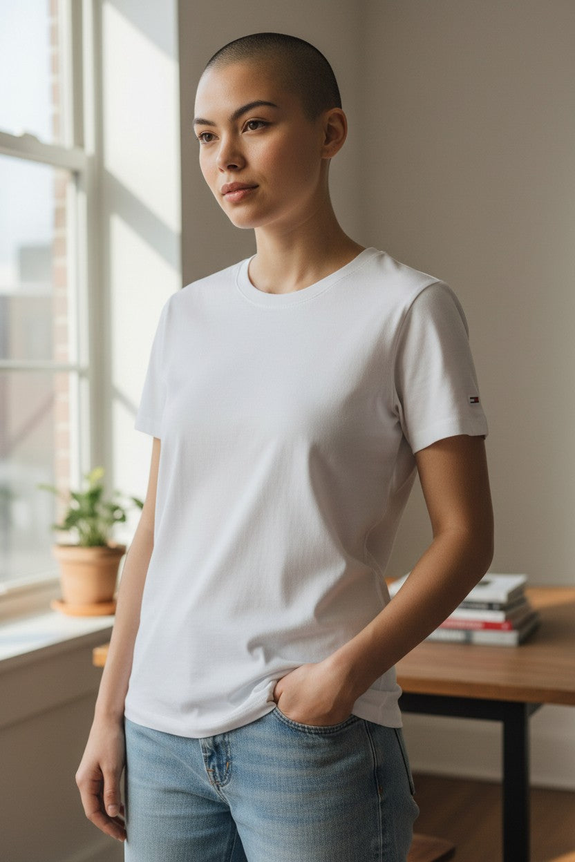 T-shirt blanc pour femme à personnaliser