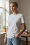 T-shirt blanc pour femme à personnaliser
