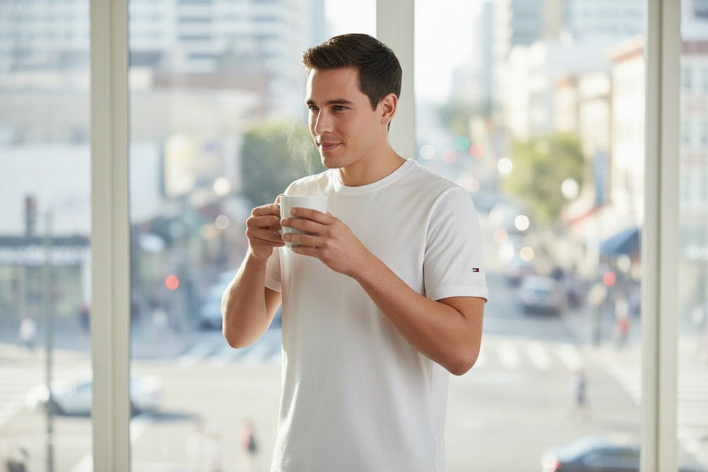 T-shirt blanc pour homme à personnaliser