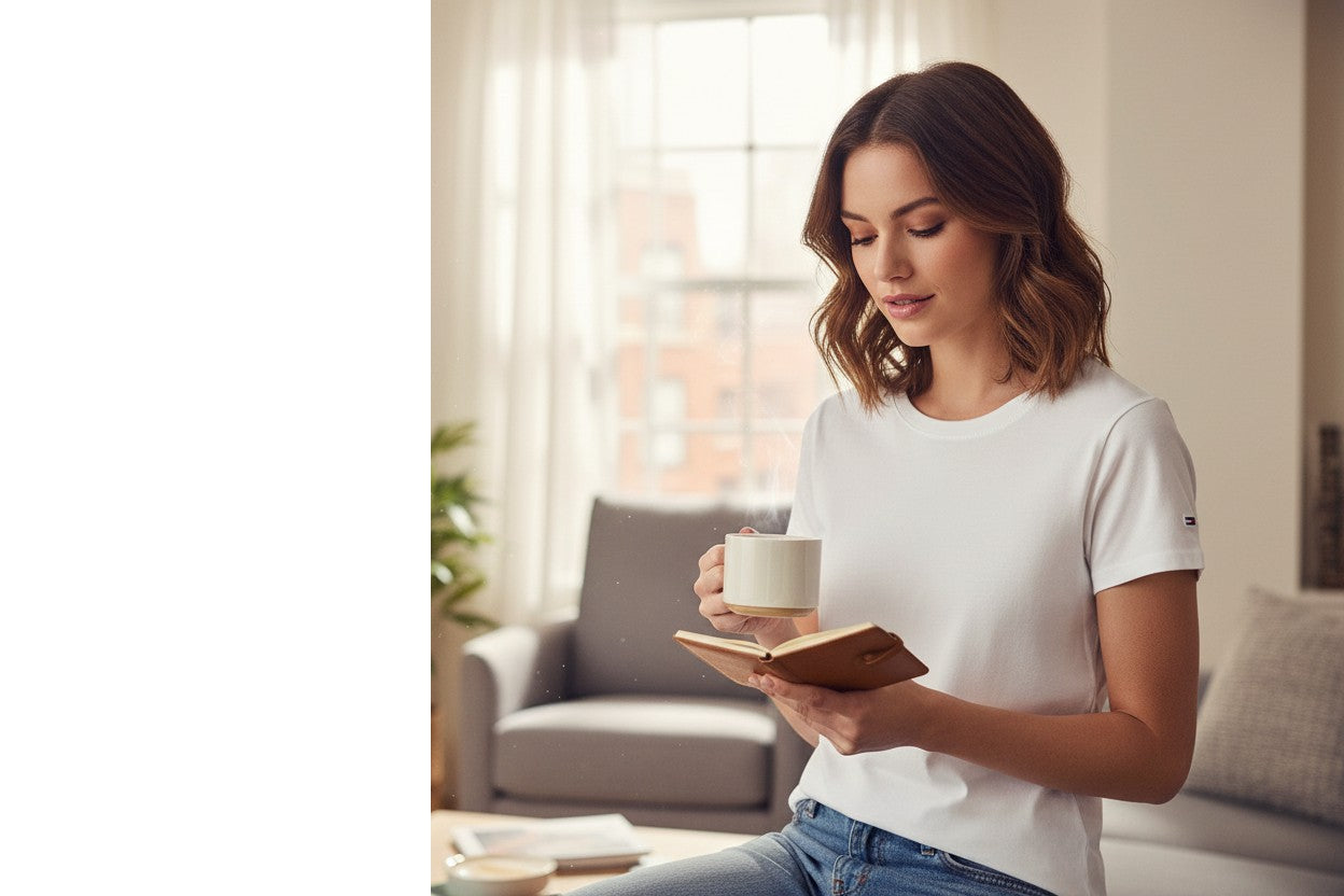 T-shirt blanc pour femme à personnaliser