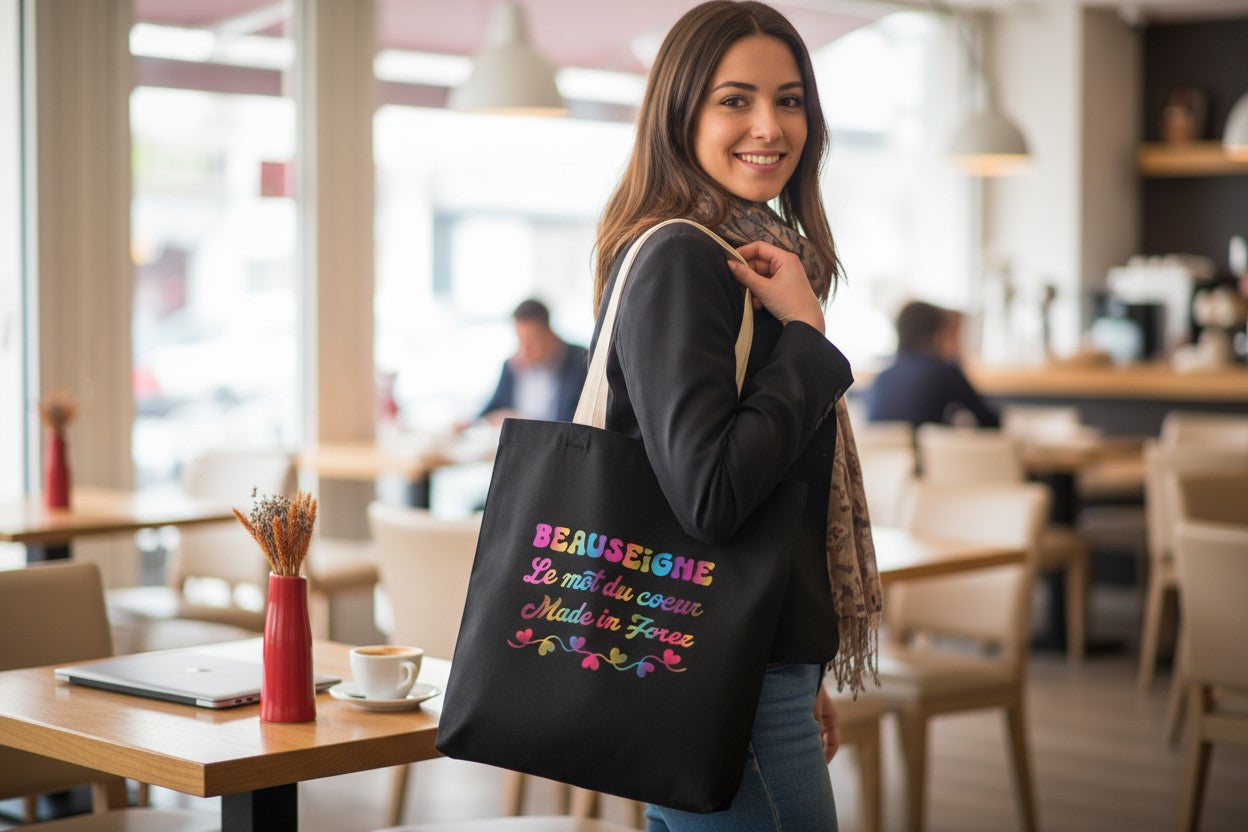 Tote Bag bleu - Beauseigne