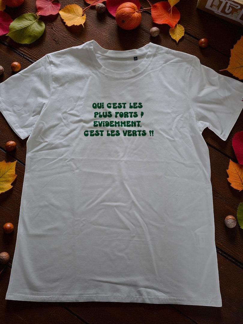 T-shirt blanc - Allez les verts