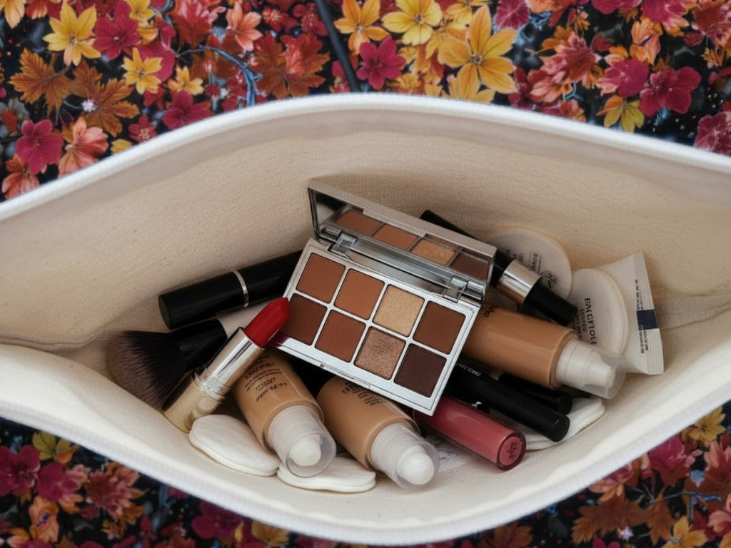 Trousse Écru avec soufflet à personnaliser