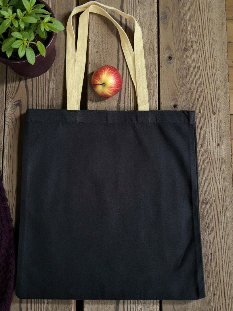 Tote Bag bleu avec anses écru à personnaliser